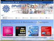 Tablet Screenshot of dpolg-service.de